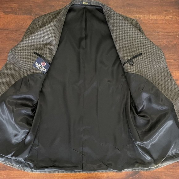 NWT Vintage Hardwick 3 Button Blazer Men’s Gray Brown Wool Blend‎ 44 Long Madmen - Picture 7 of 12